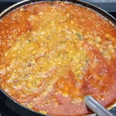 A picture of Panchratna Daal / lentils for stuffed baati.