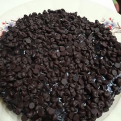 A picture of Choco chips chocolate cake.