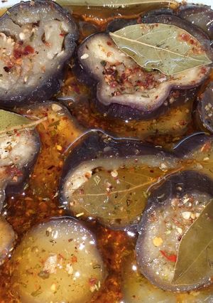 Una foto de Berenjenas al escabeche