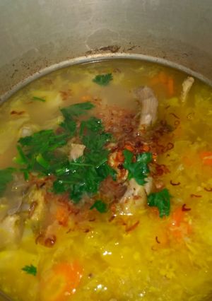 Foto resep Soto ayam kampung bumbu kuning