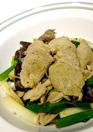 有心食譜：黑木耳炒豬菲力 的食譜成品照片