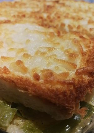 صورة لوصفة صينية التوست مع الدجاج والكريمه