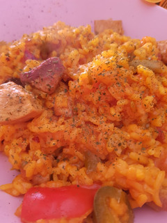 Una foto de Arroz y magra