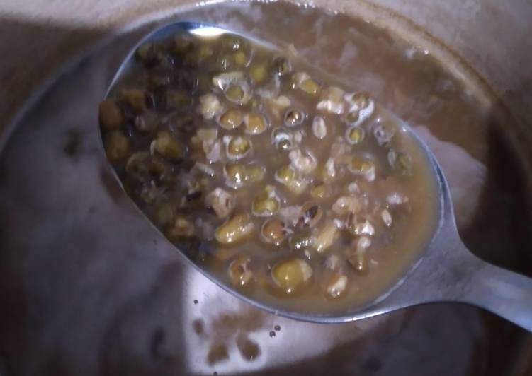 Bagaimana Menyiapkan Bubur kacang hijau no santan, Lezat