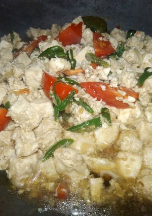 Foto resep Putih telur tumis cabai ijo