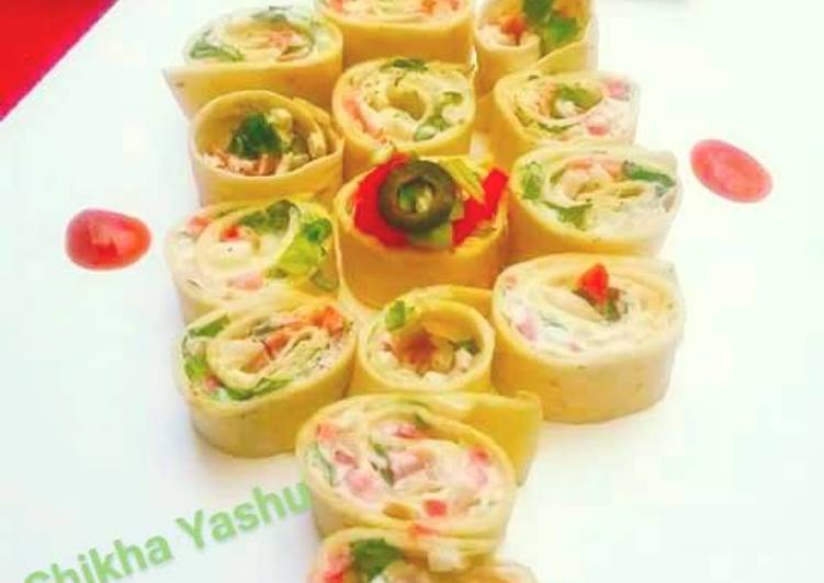 Veggie Mayo Pinwheel Tacos Veggie Mayo Pinwheel Tacos