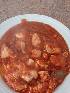 Una foto de Carne con tomate