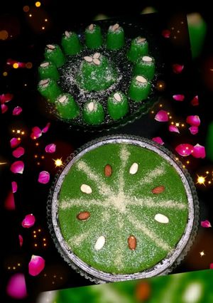 A picture of Souji ka green halwa.
