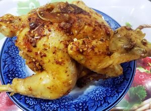 Hình của món Gà Tre Hấp Mắm Nhĩ.