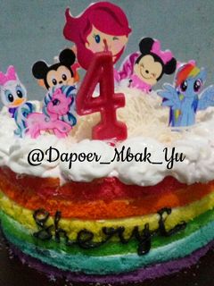 Foto resep Rainbow cake