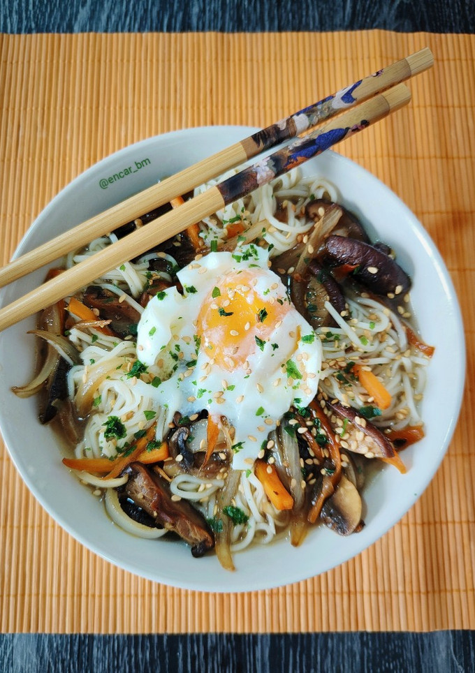 Una foto de Ramen de verduras