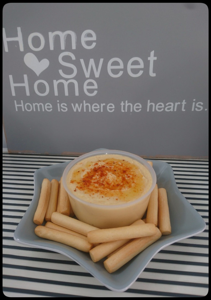 Una foto de Hummus de garbanzos