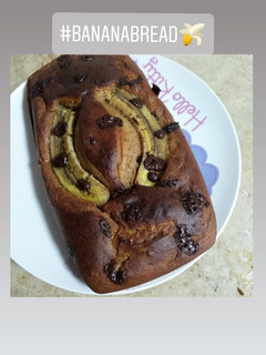 Una foto de Banana bread con pepitas de chocolate