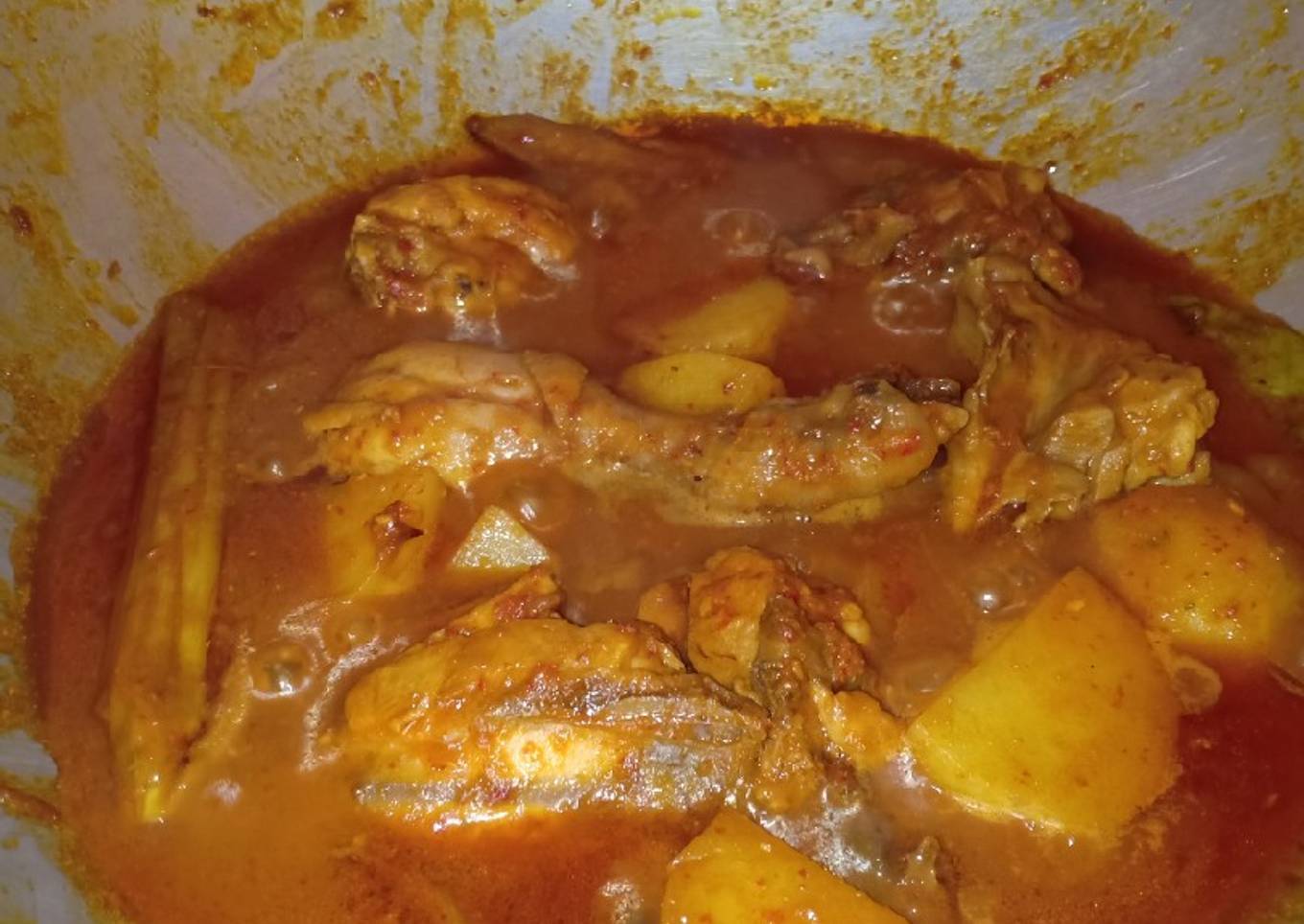 Ayam semur + kentang