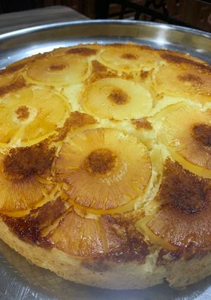 صورة لوصفة كيكة الاناناس 🍍🍍🍍 هشة ولذيذة