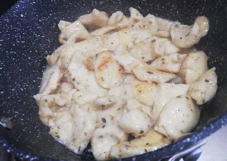 Bocconcini di pollo cremosi