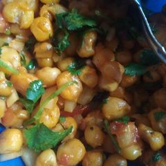 A picture of Boiled corn chaat.