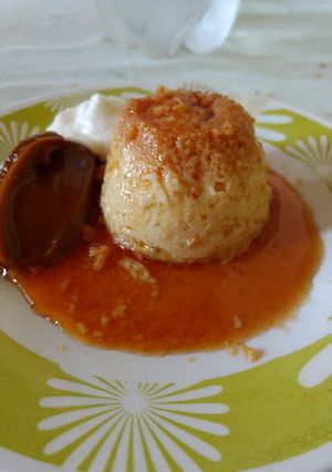 Una foto de Flan casero