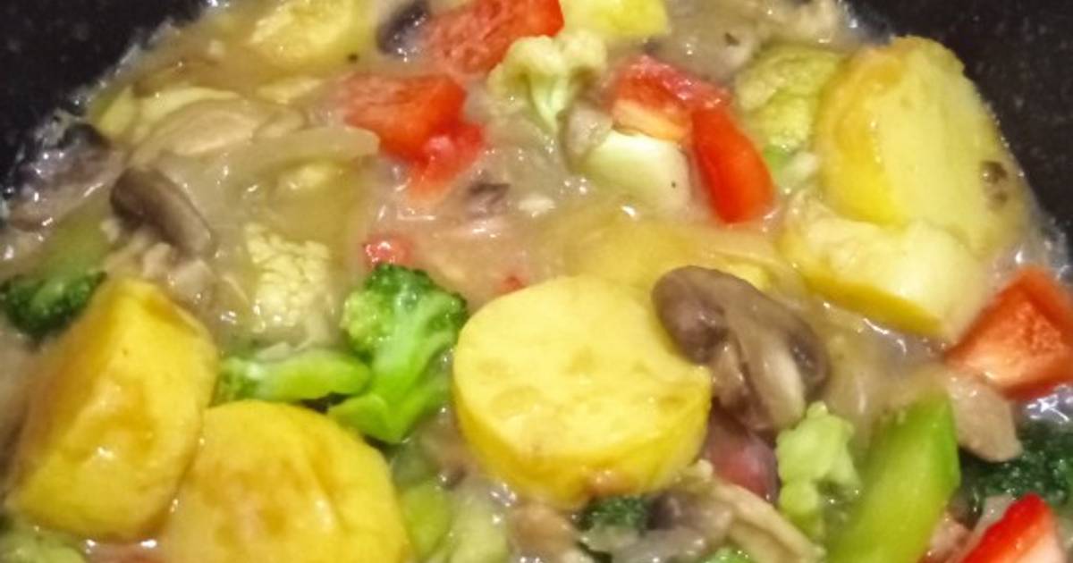 Tumis Tofu Saus Tiram Proses Masak