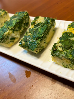 菠菜吻仔魚蒸蛋 的食譜成品照片