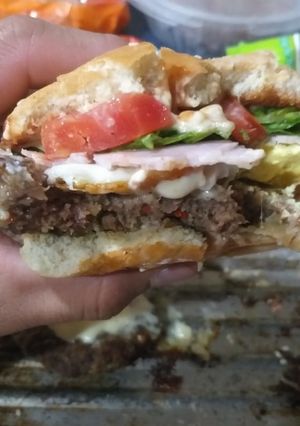Una foto de Hamburguesa caseras 😋