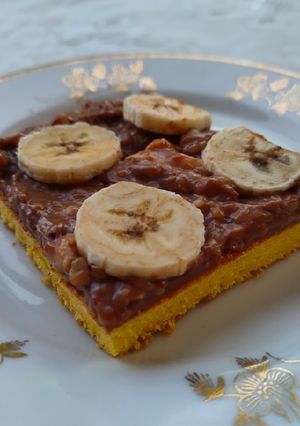 Mogyorópudingos banános piskóta recept fotója