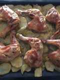 Muslos de Pollo al Horno con patatas