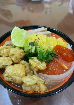 Hình của món Bún chả cá.