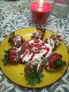 Una foto de Fresas con chocolate