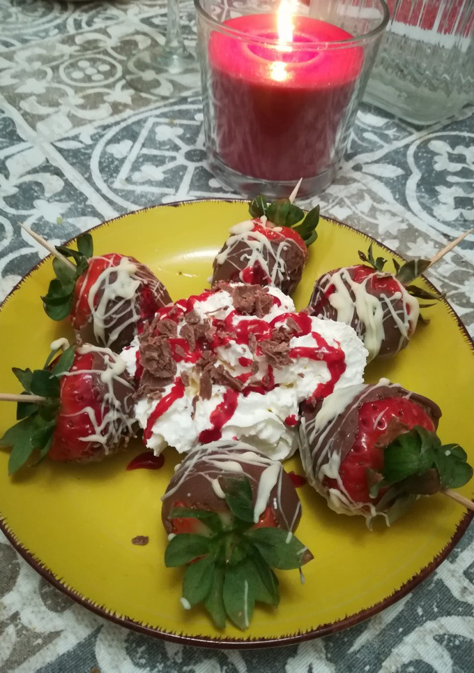 Una foto de Fresas con chocolate