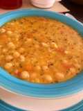 Garbanzos guisados con arroz
