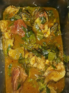 A picture of Oha soup.
