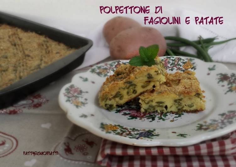 Steps to Make Super Quick Homemade Polpettone di fagiolini e patate