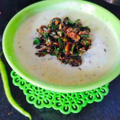 A picture of Spinach Raita.