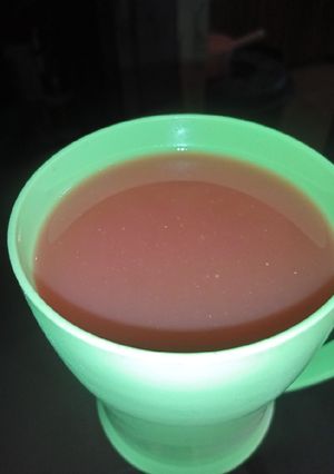 A picture of Watermelon and Grape Juice.