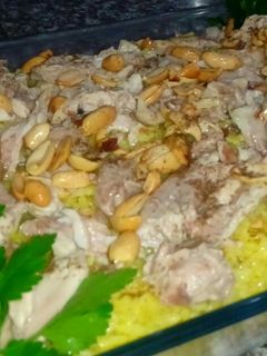 صورة لوصفة فتة دجاج مع الرز