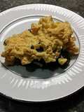 Brad's crab, shrimp stuffed baked chile rellenjos