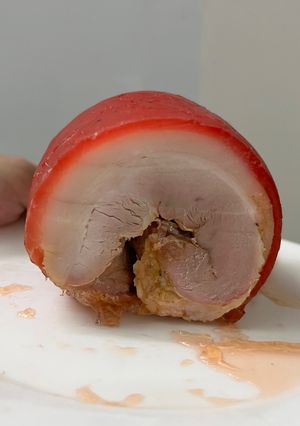 Hình của món Thịt nguội hấp.