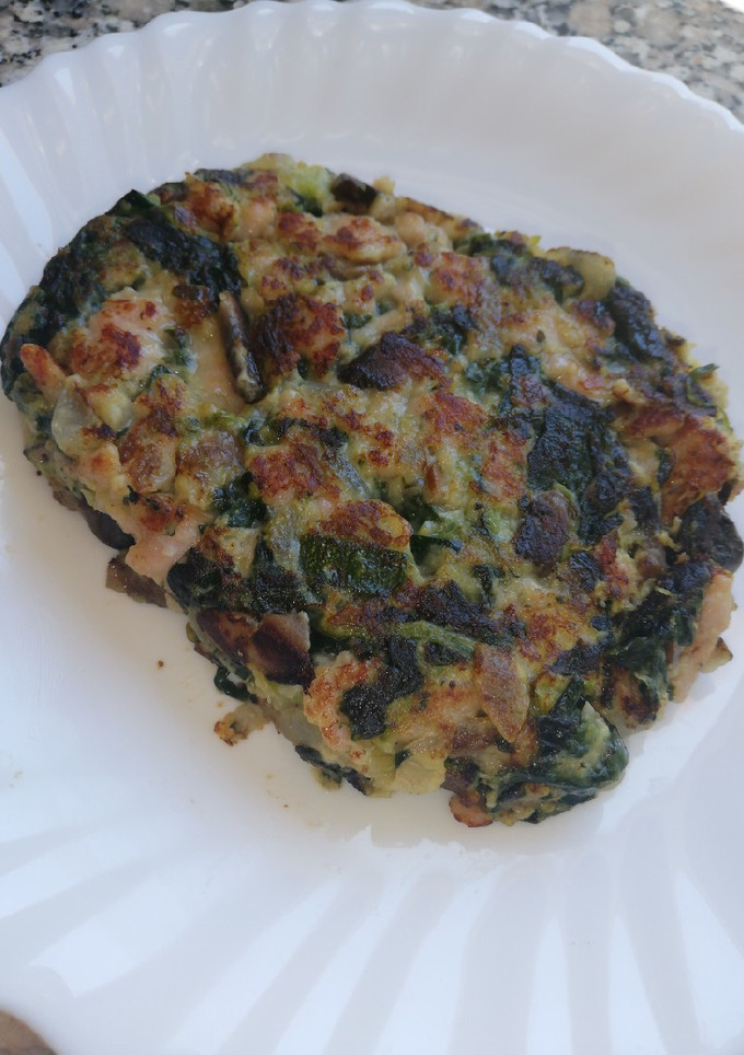 Una foto de Hamburguesa de pavo y verduras