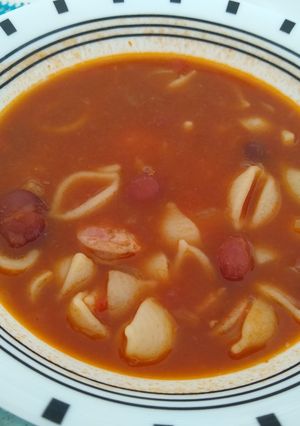 Una foto de Pasta fagioli
