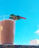 Batido de fresa-plátano