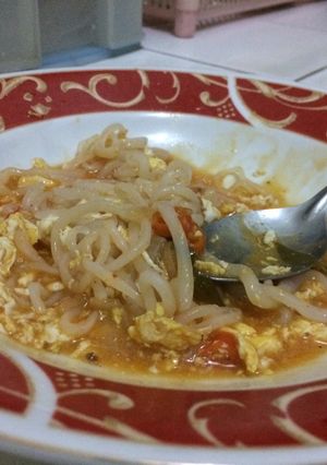 Foto resep Mie Nyemek Saos Padang #debm
