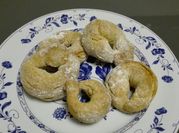 Una foto di biscotti senza burro e olio