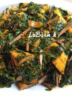A picture of JI AGWORUAGWO (Vegetable Yam).