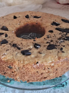 Una foto de Budín de queso crema y oreo
