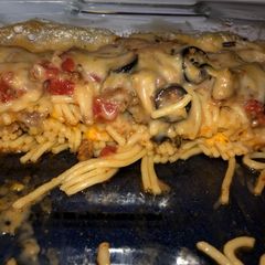 A picture of Best Savory Spaghetti Casserole.