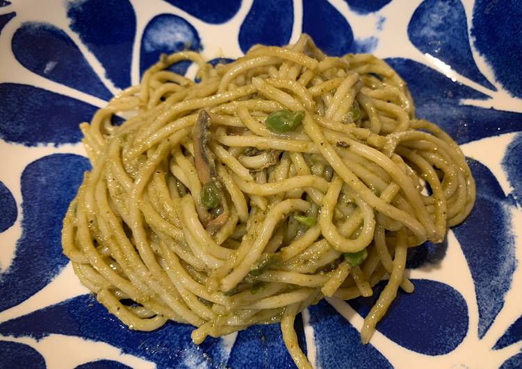 Organic Vegan Basil Pesto Pasta Organic Vegan Basil Pesto Pasta