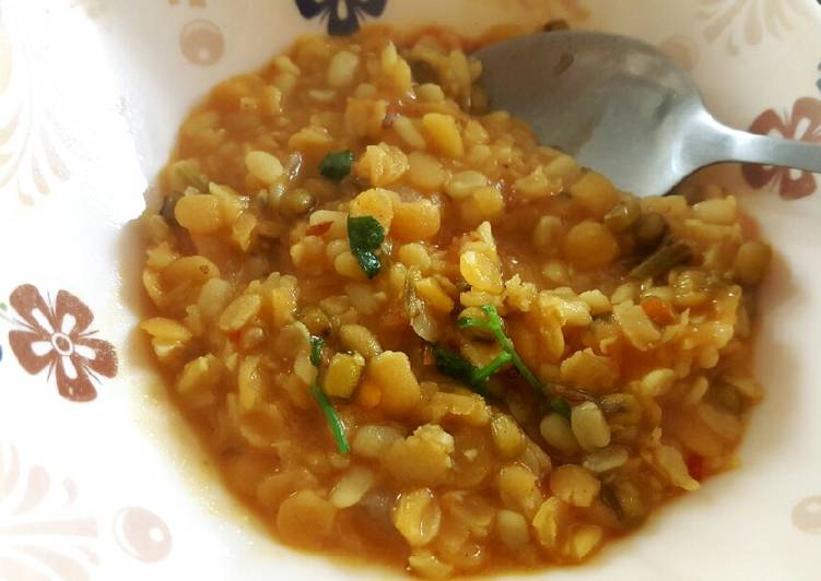 Easiest Way to Prepare Super Quick Homemade Mixed Hearty Healthy Dahl 🙂🍲