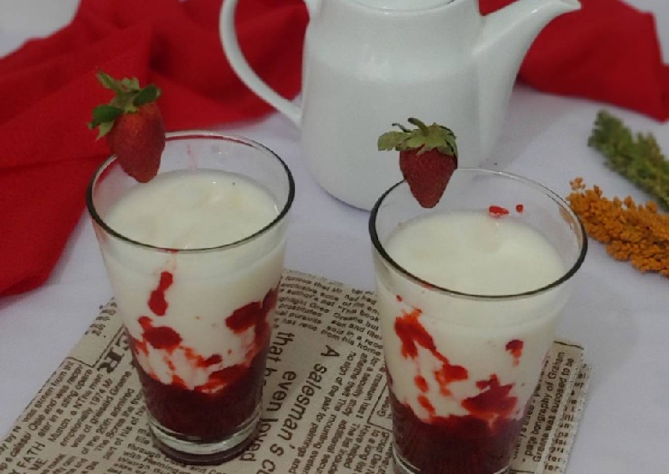 Korean Strawberry Milk
