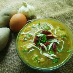 Egg Potato Mung Dal 💛 A picture of Egg Potato Mung Dal 💛.